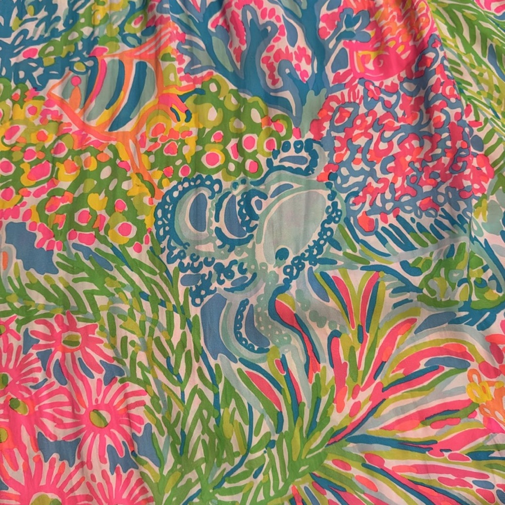Lilly Pulitzer sz Medium Bodhi Maxi Skirt Lovers Coral /Strapless Dress - Picture 13 of 13